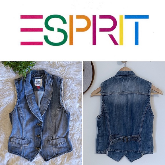 Esprit Jackets & Blazers - Esprit fitted denim vest size M